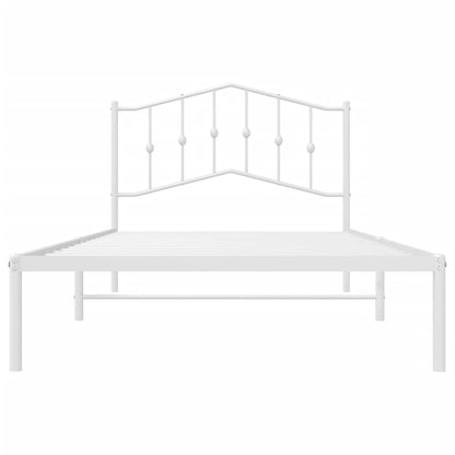 Giroletto con Testiera Metallo Bianco 107x203 cm | homemem39