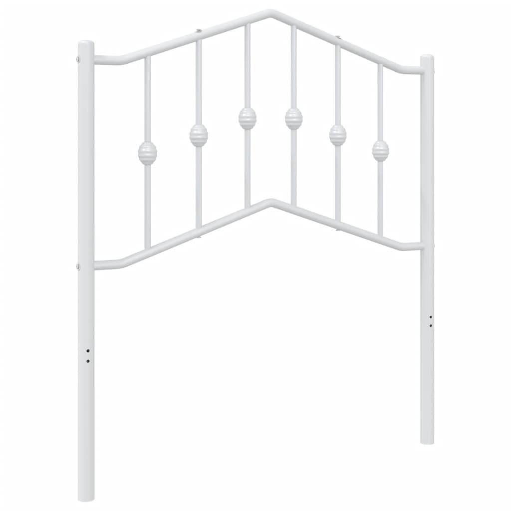 Testiera di Ricambio in Metallo Bianco 80 cm | homemem39