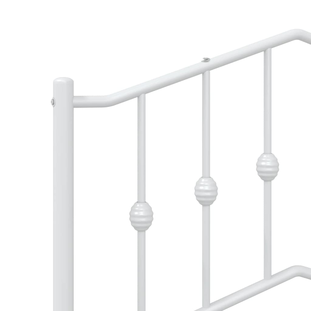 Testiera di Ricambio in Metallo Bianco 80 cm | homemem39