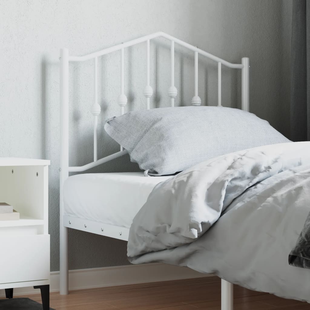 Testiera di Ricambio in Metallo Bianco 80 cm | homemem39