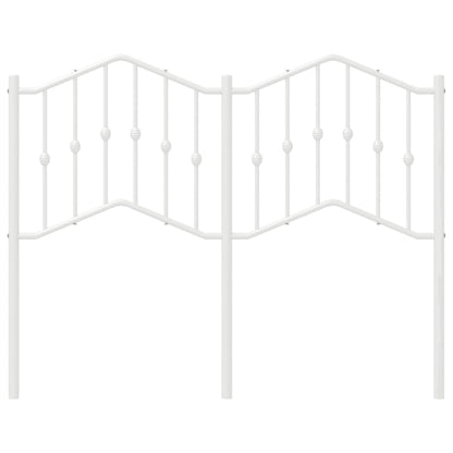 Testiera in Metallo Bianco 120 cm - homemem39