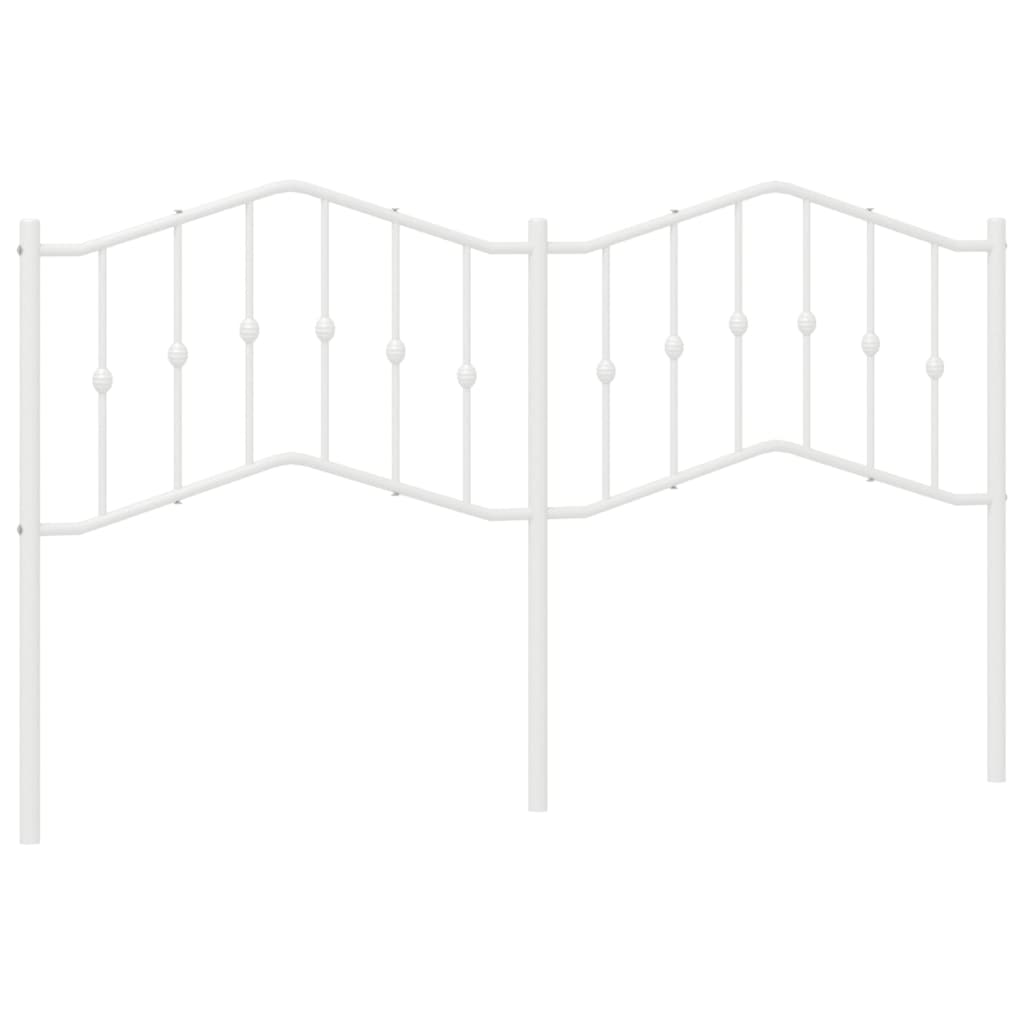 Testiera in Metallo Bianco 160 cm - homemem39