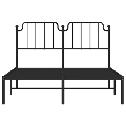 Giroletto con Testiera in Metallo Nero 150x200 cm | homemem39