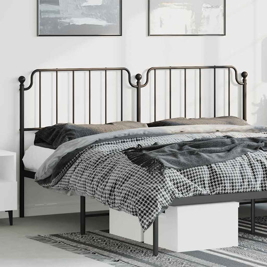 Testiera di Ricambio in Metallo Nero 193 cm | homemem39