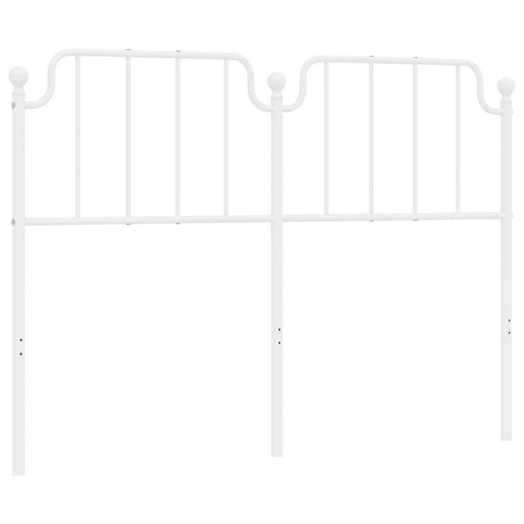 Testiera di Ricambio in Metallo Bianco 150 cm | homemem39