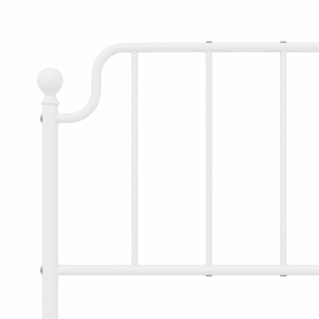 Testiera di Ricambio in Metallo Bianco 150 cm | homemem39