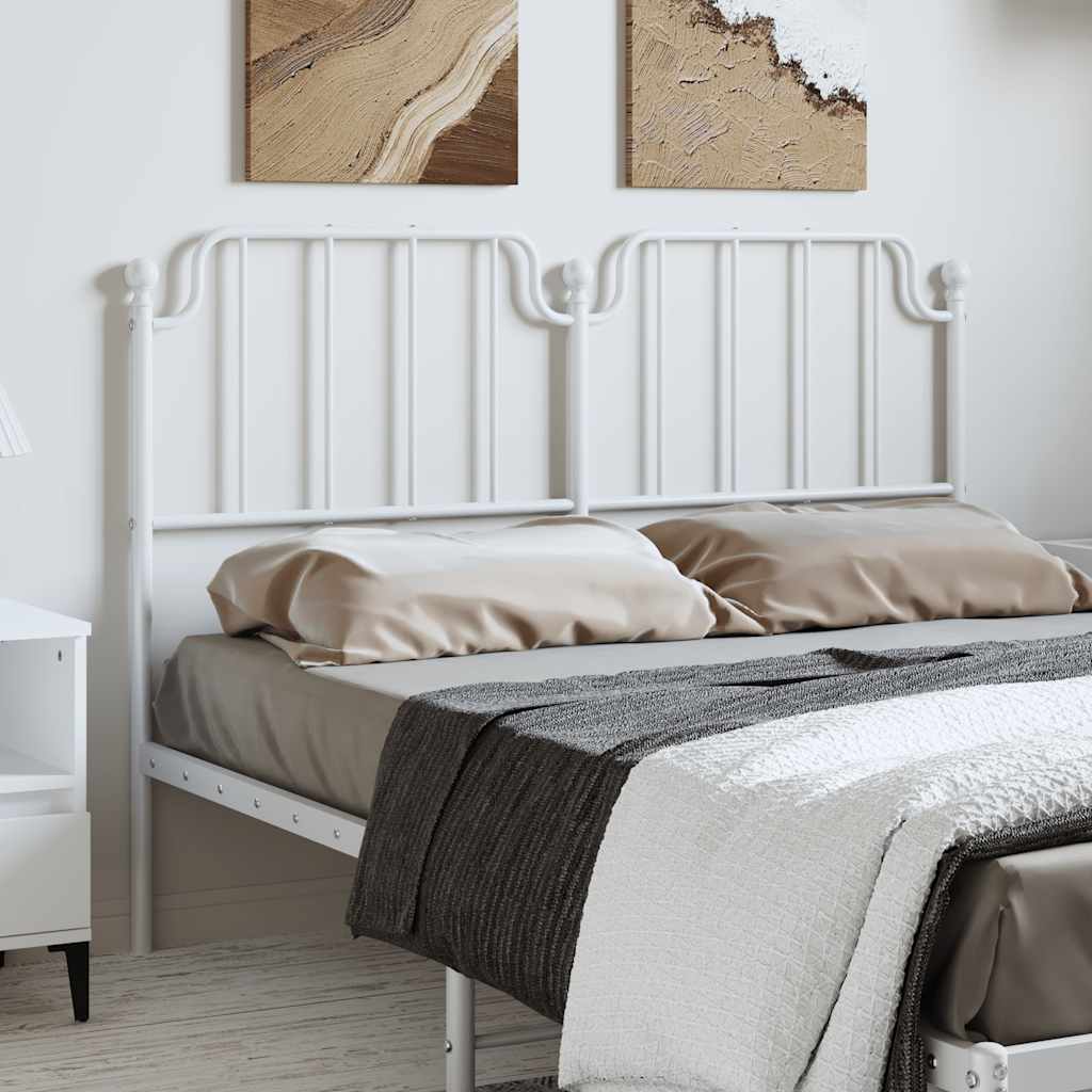 Testiera di Ricambio in Metallo Bianco 150 cm | homemem39
