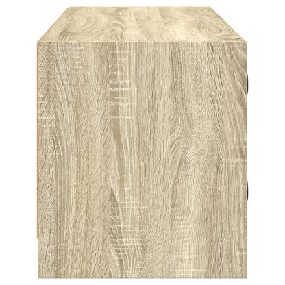 Mobile Porta TV con Ante in Vetro Rovere Sonoma 102x37x42 cm - homemem39