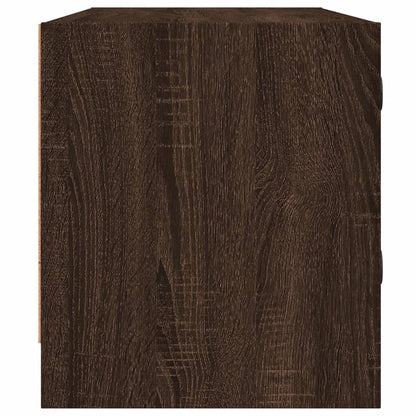 Mobile Porta TV con Ante in Vetro Rovere Marrone 102x37x42 cm - homemem39