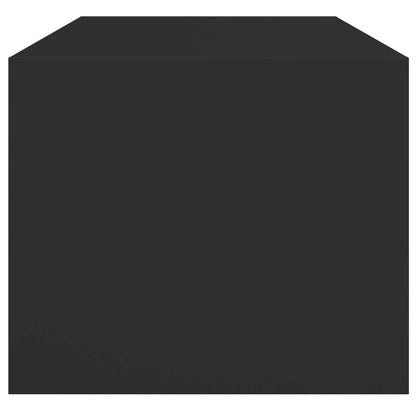 Tavolino da Salotto con Ante in Vetro Nero 102x50x42 cm | homemem39