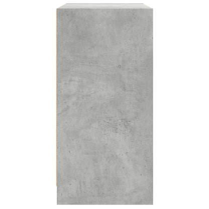 Mobile con Ante in Vetro Grigio Cemento 68x37x75,5 cm