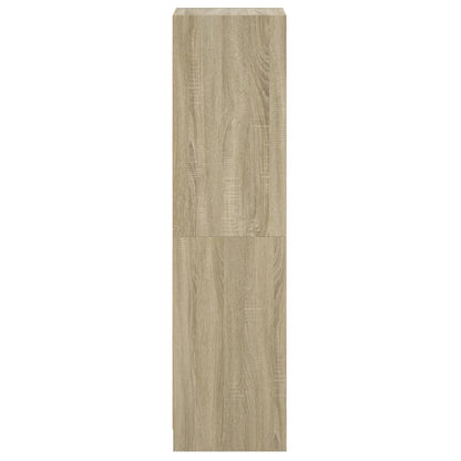 Credenza con Ante in Vetro Rovere Sonoma 35x37x142 cm - homemem39