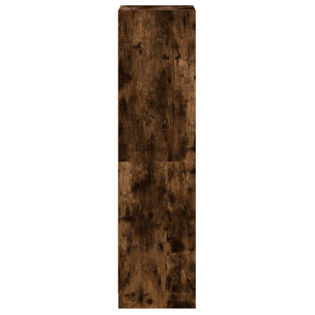 Credenza con Ante in Vetro Rovere Fumo 35x37x142 cm - homemem39