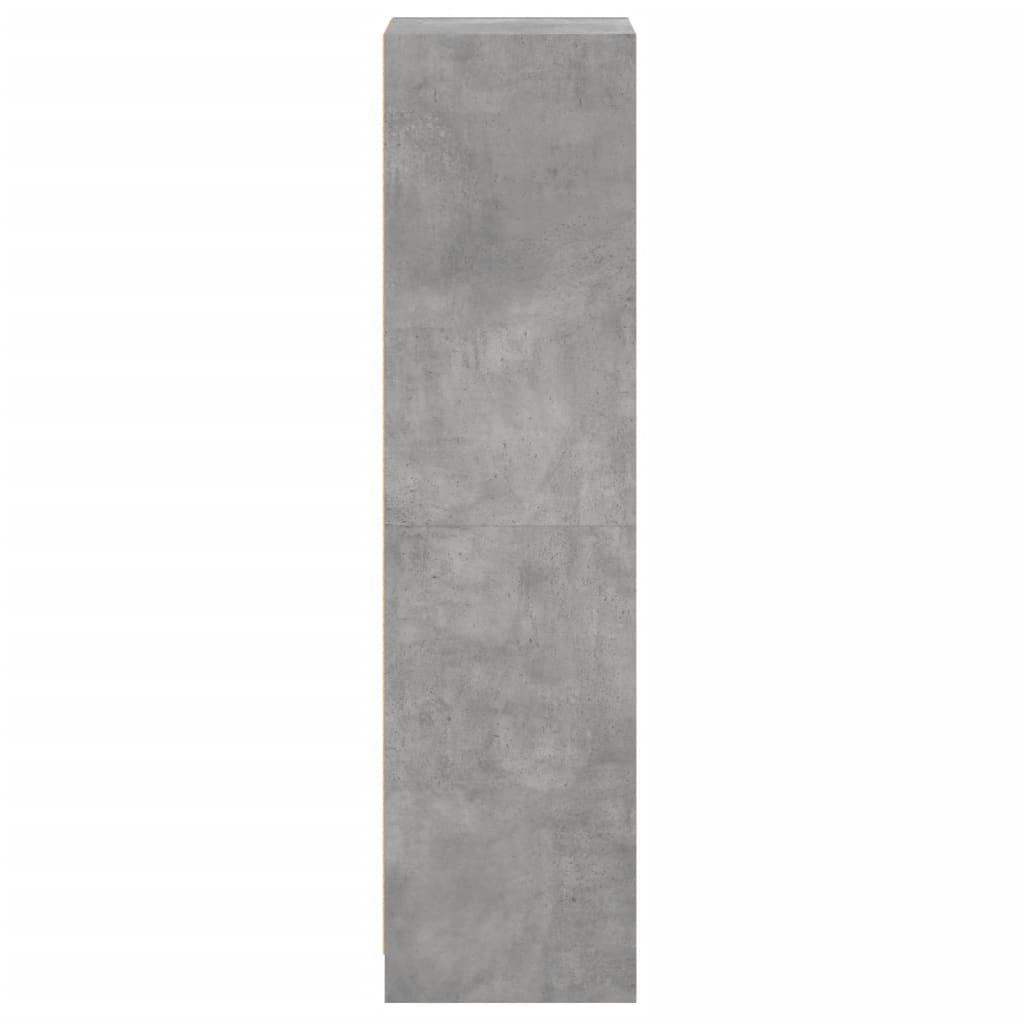 Credenza con Anta in Vetro Grigio Cemento 35x37x142 cm - homemem39