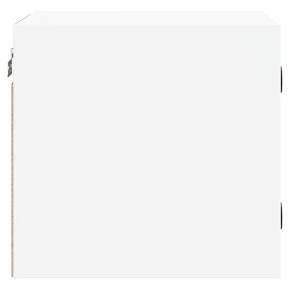 Comodino con Anta in Vetro Bianco 35x37x35 cm - homemem39