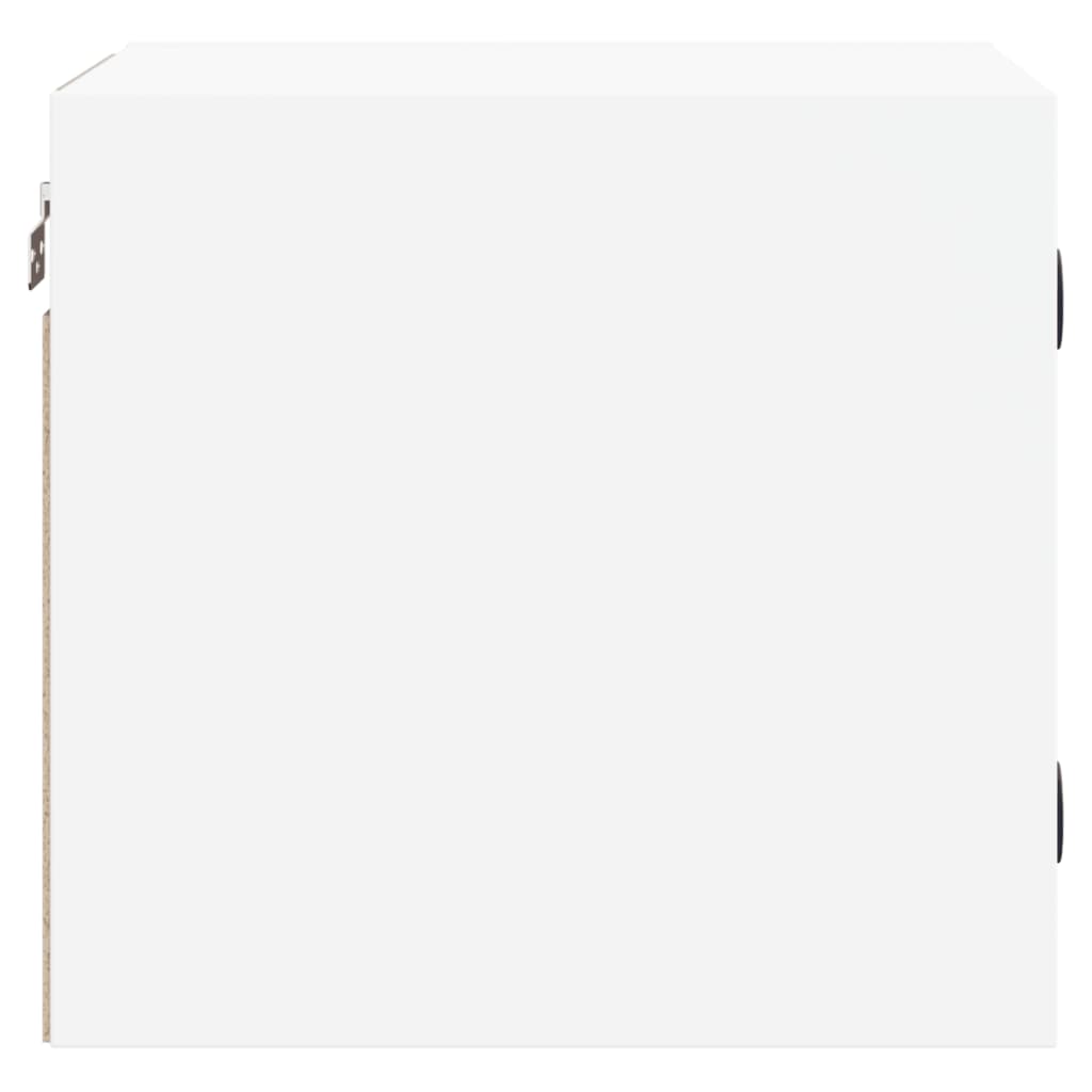 Comodini con Ante in Vetro 2pz Bianco 35x37x35 cm - homemem39