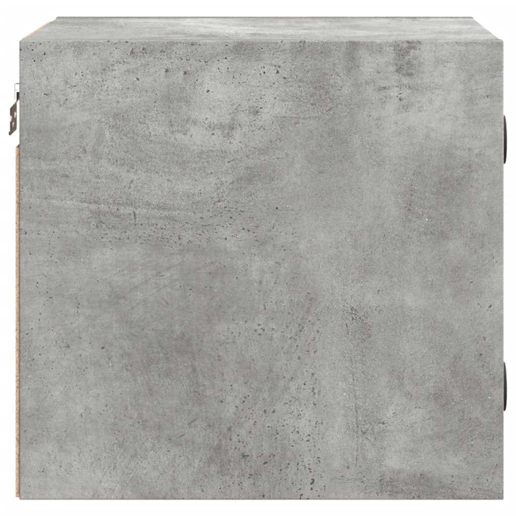 Comodini con Ante in Vetro 2pz Grigio Cemento 35x37x35 cm - homemem39