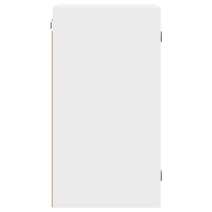 Mobile a Muro con Ante in Vetro Bianco 35x37x68,5 cm