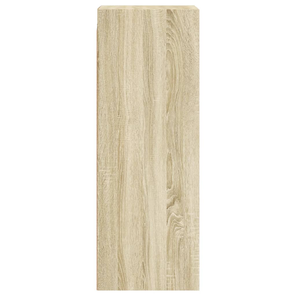 Mobile a Muro con Ante in Vetro Rovere Sonoma 35x37x100 cm