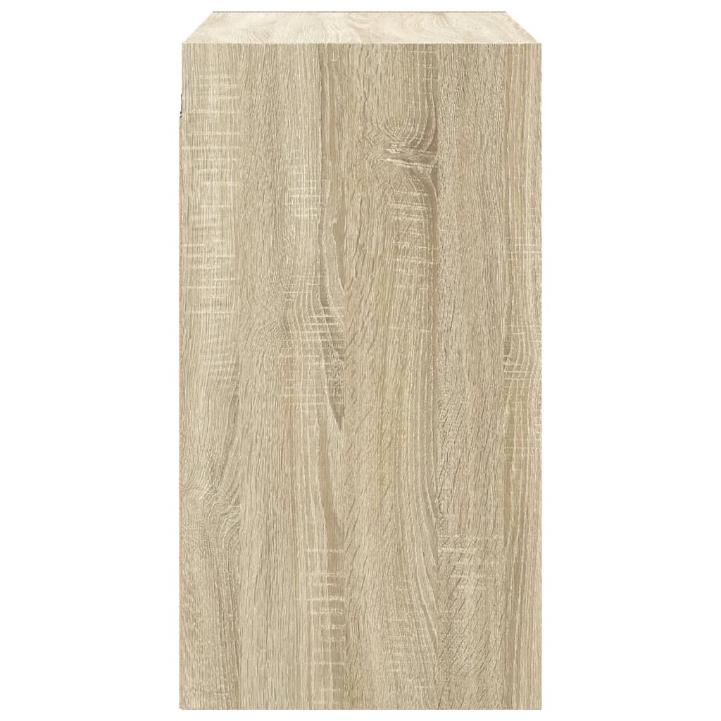 Mobile a Muro con Ante in Vetro Rovere Sonoma 68x37x68,5 cm | homemem39