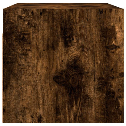Mobili a Muro con Ante in Vetro 2pz Rovere Fumo 68,5x37x35 cm | homemem39