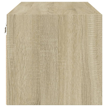 Mobile a Muro con Ante in Vetro Rovere Sonoma 102x37x35 cm | homemem39