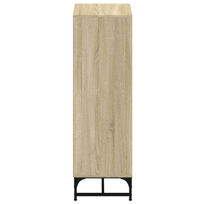 Credenza con Ante in Vetro Rovere Sonoma 35x37x120 cm