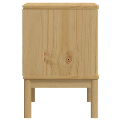 Comodino FLORO Marrone Cera 45x39x57 cm Legno di Pino