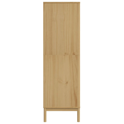 Armadio FLORO Marrone Cera 77x53x171 cm Legno Massello di Pino