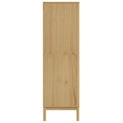 Armadio FLORO Marrone Cera 77x53x171 cm Legno Massello di Pino - homemem39