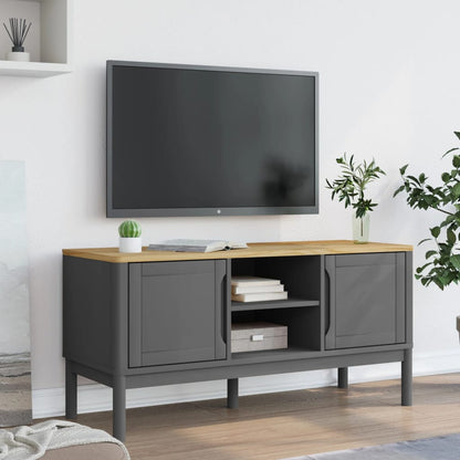 FLORO TV Cabinet Gray 114x43x55 cm in Pine Wood