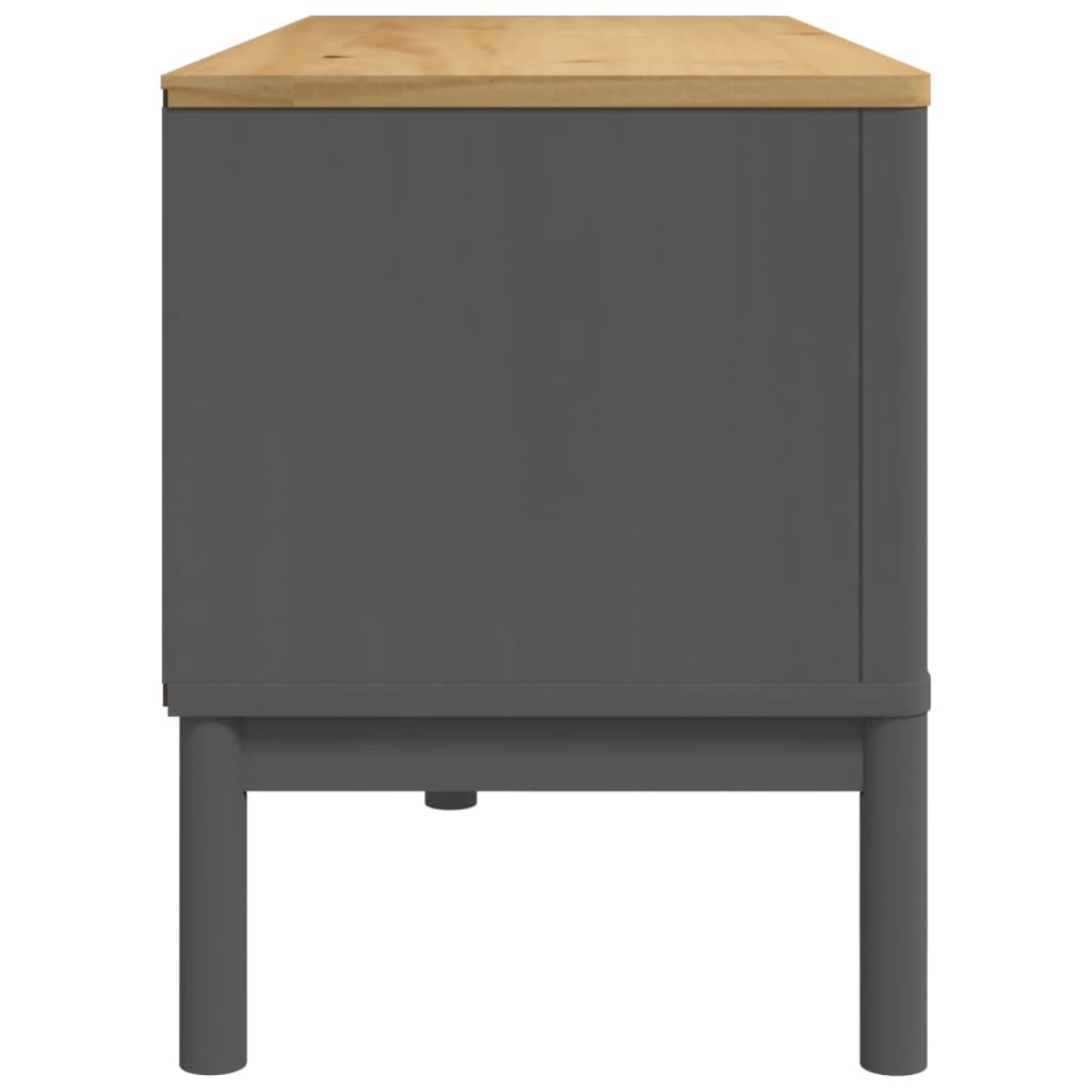 FLORO TV Cabinet Gray 114x43x55 cm in Pine Wood