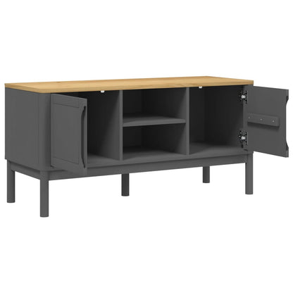 FLORO TV Cabinet Gray 114x43x55 cm in Pine Wood