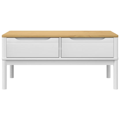 Tavolino FLORO Bianco 99x55,5x45 cm in Legno di Pino | homemem39