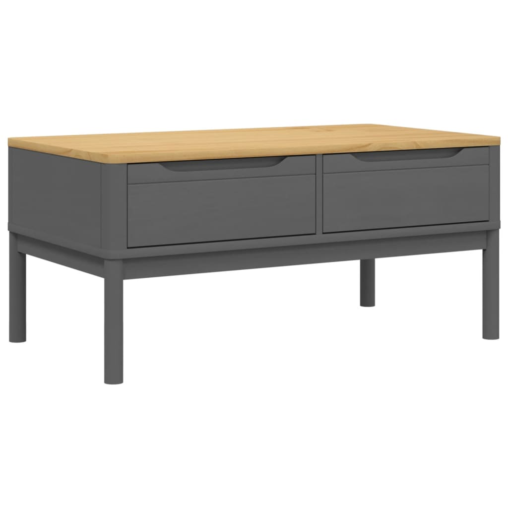 Tavolino FLORO Grigio 99x55,5x45 cm in Legno di Pino | homemem39