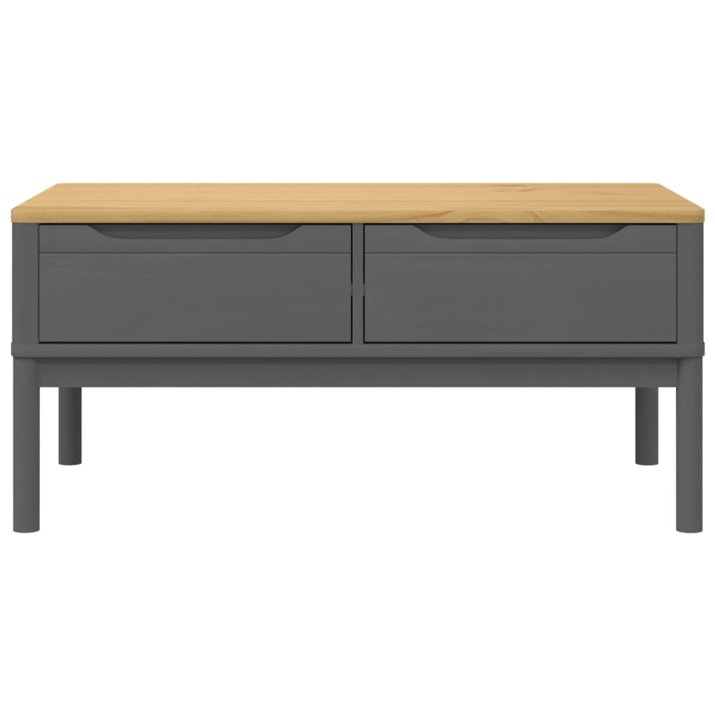 Tavolino FLORO Grigio 99x55,5x45 cm in Legno di Pino | homemem39