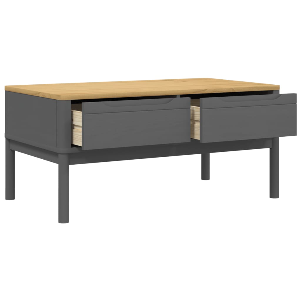 Tavolino FLORO Grigio 99x55,5x45 cm in Legno di Pino | homemem39