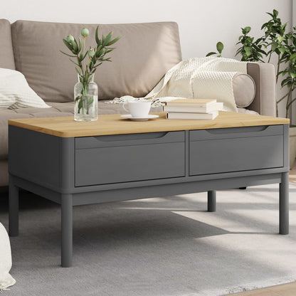 Tavolino FLORO Grigio 99x55,5x45 cm in Legno di Pino | homemem39