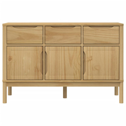 Credenza FLORO Marrone Cera 114x43x74 cm in Legno di Pino