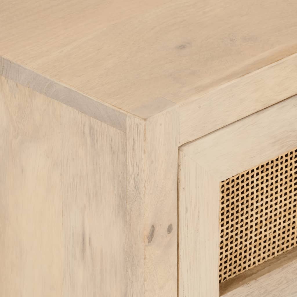 Comodino 40x30x50 cm in Legno Massello di Mango e Ferro | homemem39