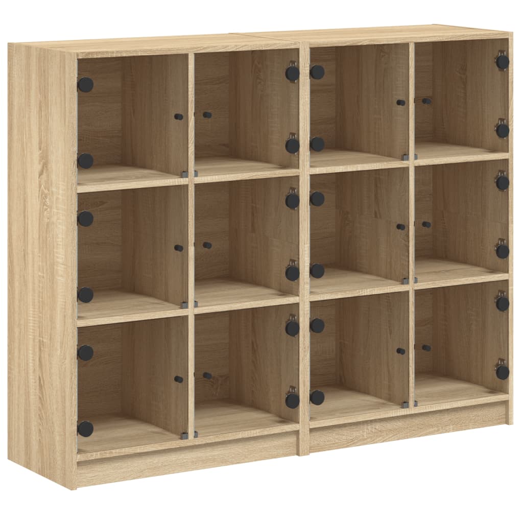 Libreria Ante Rovere Sonoma 136x37x109 cm in Legno Multistrato - homemem39