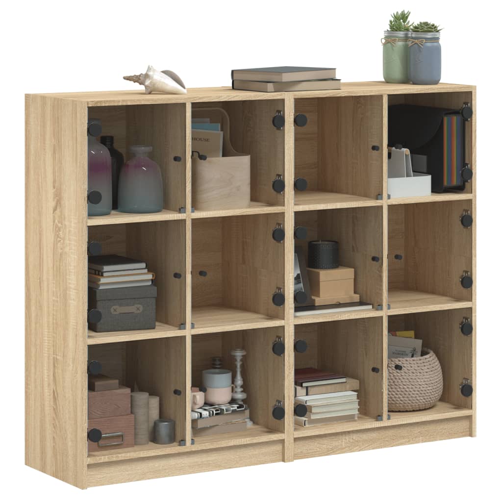 Libreria Ante Rovere Sonoma 136x37x109 cm in Legno Multistrato - homemem39