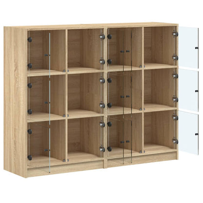 Libreria Ante Rovere Sonoma 136x37x109 cm in Legno Multistrato - homemem39