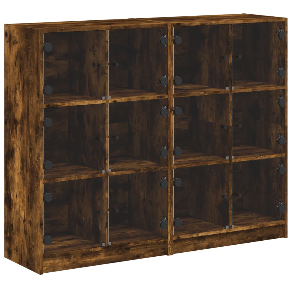 Libreria Ante Rovere Fumo 136x37x109 cm in Legno Multistrato - homemem39