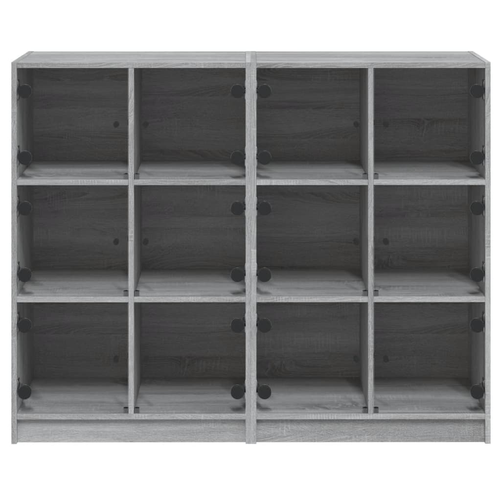 Libreria Ante Grigio Sonoma 136x37x109 cm in Legno Multistrato - homemem39