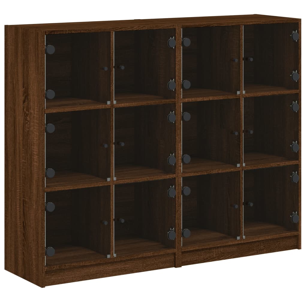 Libreria Ante Rovere Marrone 136x37x109 cm in Legno Multistrato - homemem39