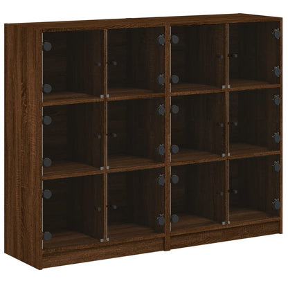 Libreria Ante Rovere Marrone 136x37x109 cm in Legno Multistrato - homemem39