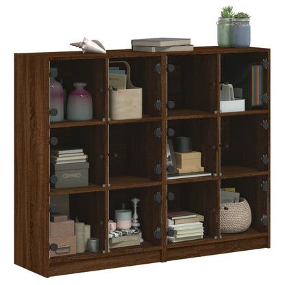 Libreria Ante Rovere Marrone 136x37x109 cm in Legno Multistrato - homemem39