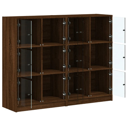 Libreria Ante Rovere Marrone 136x37x109 cm in Legno Multistrato - homemem39