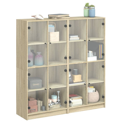 Libreria Ante Rovere Sonoma 136x37x142 cm in Legno Multistrato - homemem39